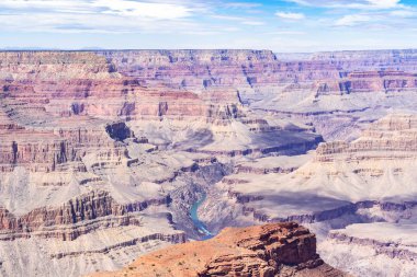 South rim of Grand Canyon in Arizona USA clipart