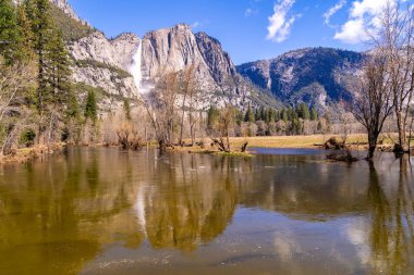 Yosemite Vadisi Milli Parkı California San Francisco ABD ayna göl