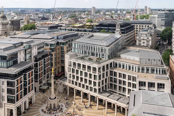 London stock exchange building at Paternoster Square next to St Paul\'s Cathedral in the City of London, England