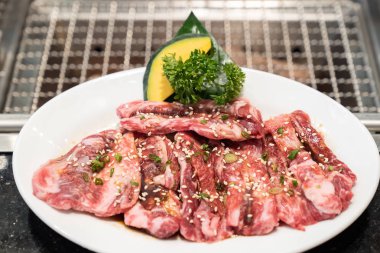 Japon yakiniku için ham sigorta primi wagyu Dana kaburga