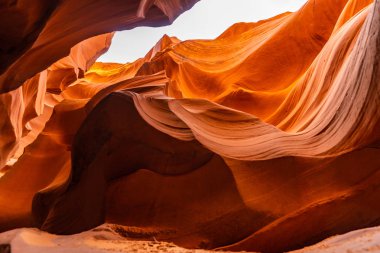 Sayfa, Arizona Usa yakınındaki Navajo rezervasyonunuzu yaparken alt antilop Kanyonu
