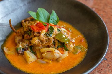 Köri yumuşak Yengeç peynir ile