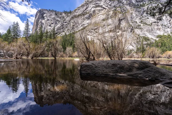 Mirror Lake Parque Nacional Vale Yosemite Califórnia São Francisco Eua — Fotografia de Stock