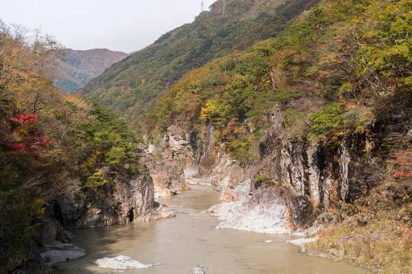 日本Nikko Tochigi的琉遥峡谷峡谷国家公园和娱乐区 — 图库照片