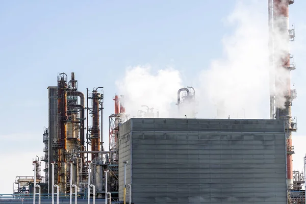 Tokyo Yakınlarındaki Kawasaki City Deki Bacadan Çıkan Dumanla Gaz Depolama — Stok fotoğraf