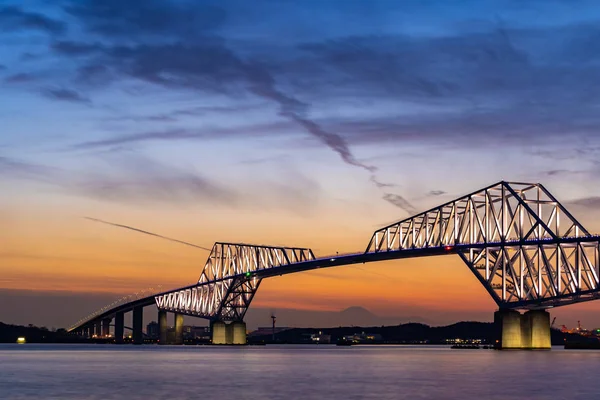 Tokyo Gate Bridge Japan Sunset — Stock Photo, Image