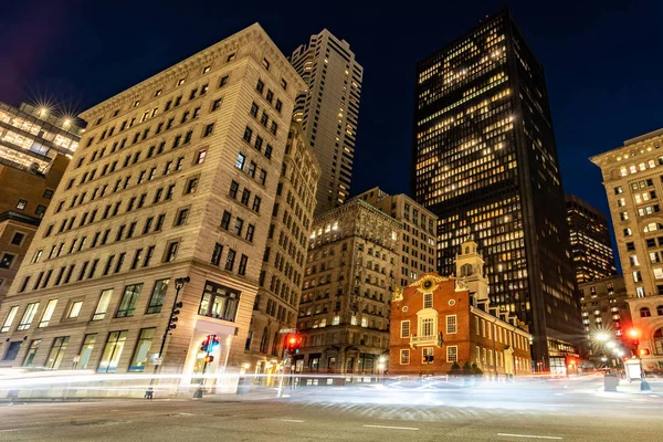 Boston Old State House Boston Épület Városkép Boston Downtown Usa — Stock Fotó