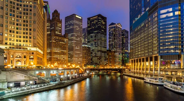 Luftaufnahme Der Skylines Von Chicago Gebäude Chicago Innenstadt Chicago Stadt — Stockfoto