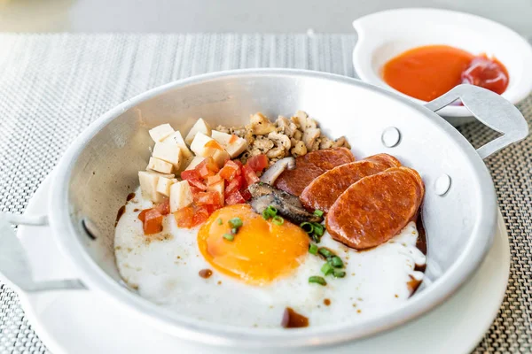 Тайська Яйце Сковороди — стокове фото