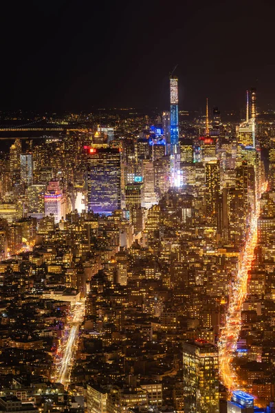 New York Orta Kasabası Manhattan Dan Şafak Vakti Skylines Şehir — Stok fotoğraf