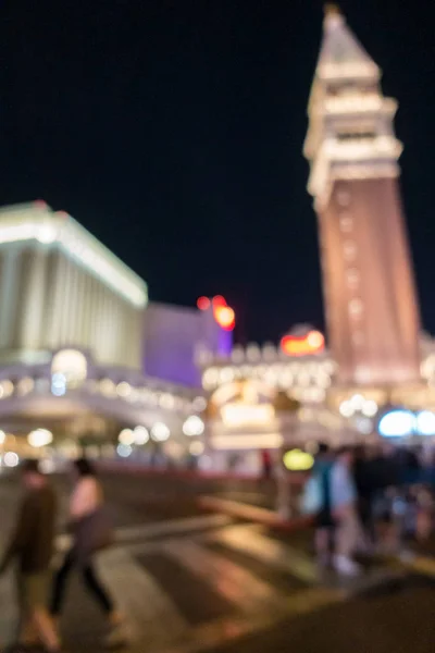 Absztrakt Blurred Las Vegas Város Városkép Háttér Éjszakai Nevada Usa — Stock Fotó