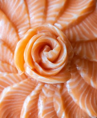 Somon Sashimi seti, gurme japon tazelik mutfağı