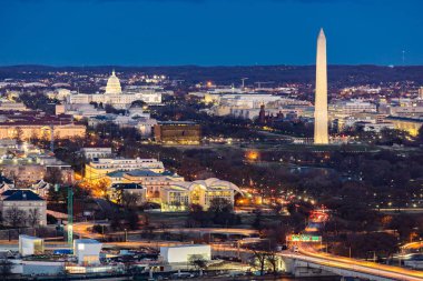 Arlington Virginia ABD Washington Dc cityscape havadan görünümü.