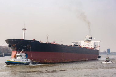 Hollanda Rotterdam Limanı 'nda uluslararası deniz nakliyesi için rıhtımda bekleyen, içinde erzak olan büyük kargo konteynırları.