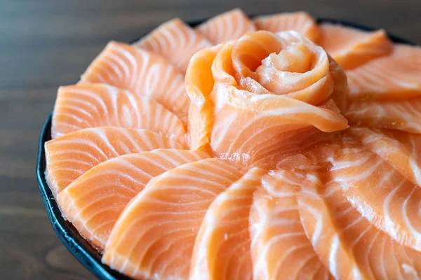 Losos Sashimi Gurmánská Kuchyně Čerstvosti — Stock fotografie