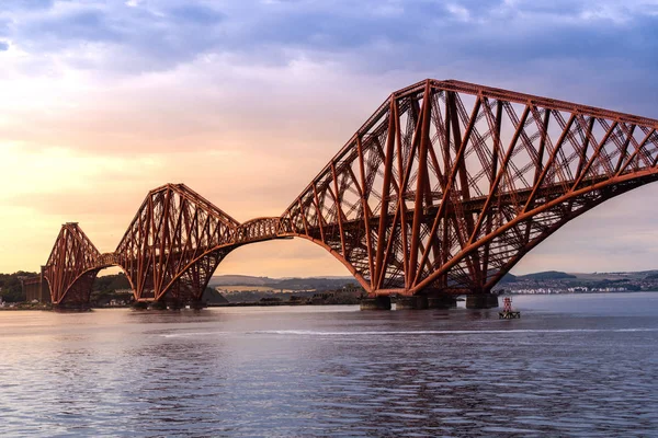 Ponte Forth Património Mundial Unesco Ponte Ferroviária Edimburgo Escócia Reino — Fotografia de Stock