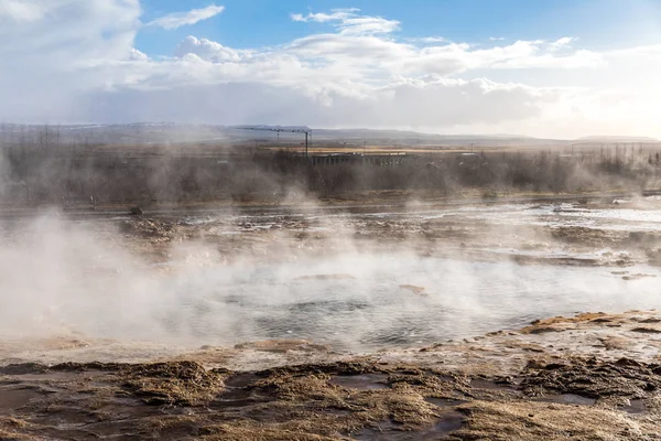 Hot strokkur geysir — Stock Fotó