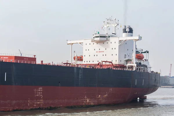 Big Cargo Containers Boat Goods Cargo Stack Hafen Von Pier — Stockfoto