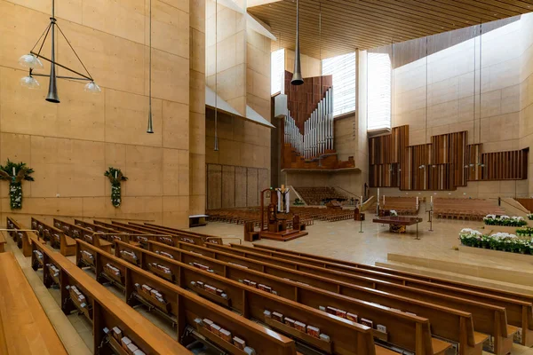 Interno Della Cattedrale Nostra Signora Degli Angeli Los Angeles Centro — Foto Stock