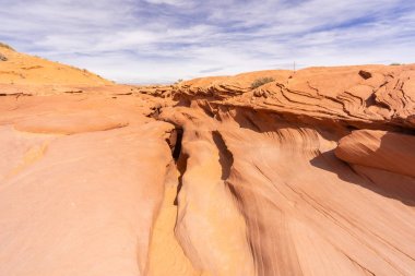 Sayfa, Arizona Abd yakınlarındaki Navajo Rezervasyon Alt Antilop Kanyon yukarıda