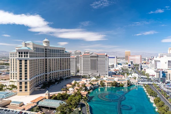 Las Vegas Strip Vista Aérea Del Paisaje Urbano Nevada Estados —  Fotos de Stock