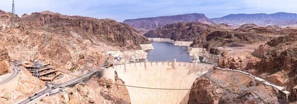 Hoover Dam Arizona Nevada Usa Panorama — Stock Photo, Image