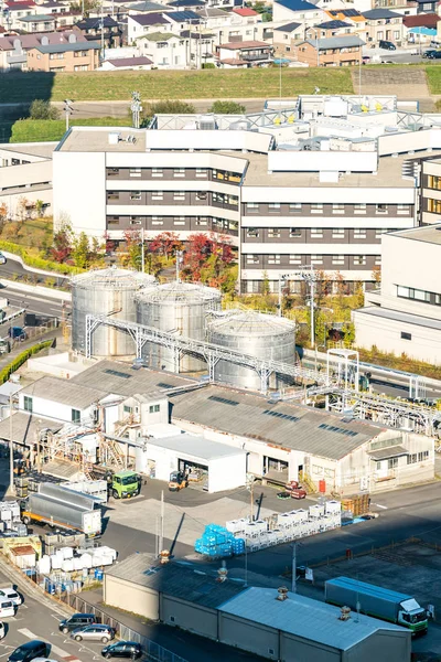 Chemical Factory Plant City Koriyama Fukushima Tohoku Japan — Stock Photo, Image