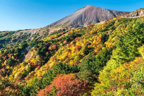 Autumn Fall Gebladerte Berg Bandai Fukushima Tohoku Japan — Stockfoto