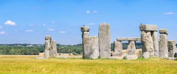 Panorama Paisagem Stonehenge Inglaterra Reino Unido Unesco Património Mundial — Fotografia de Stock