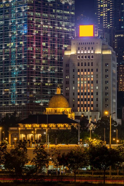 Stadsgezicht Van Hong Kong Skylines Wolkenkrabber Gebouw Hong Kong Centrum — Stockfoto