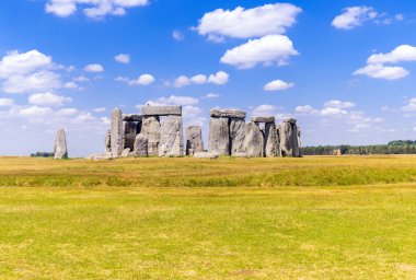 Manzara Stonehenge İngiltere Birleşik Krallık, Unesco Dünya Mirası Site.