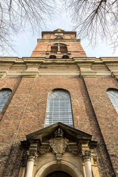 Copenhagen church of our savior in Christianity Copenhagen Denmark. This is a baroque church with helix spire offering extensive views over central Copenhagen. Religion Landmark and tourism concept