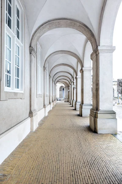 Architettura Del Corridoio Sala Del Parlamento Edificio Copenaghen Danimarca Architettura — Foto Stock