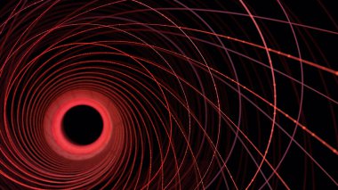 sarmal tünel 3D derin koyu renklendirme