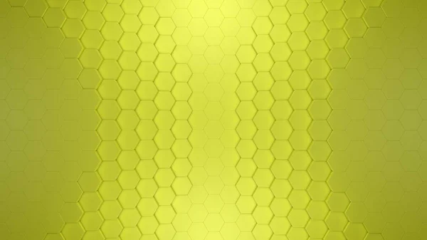 Жовтий Шестикутний Фон Рендеринга — стокове фото