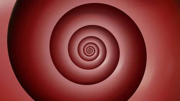 Burgundy Spiral Figure Render — Stock Photo, Image