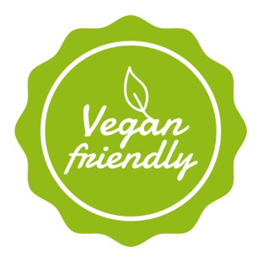 Vegan Button Vejetaryen Dost Rozeti. Eps10 Vektör Bayrağı.