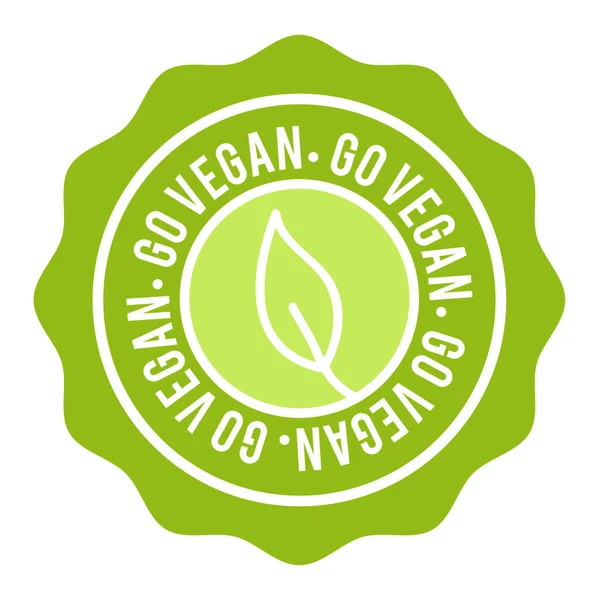Veganer Knopf Vegan Badge Eps10 Vektor Banner — Stockvektor