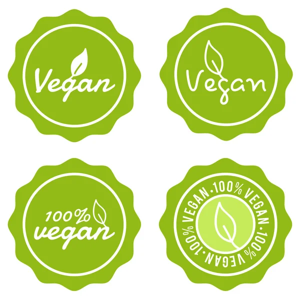 Set Lebensmittelabzeichen Vorhanden Vegane Beste Qualität Handgezeichnete Vektorzeichen — Stockvektor