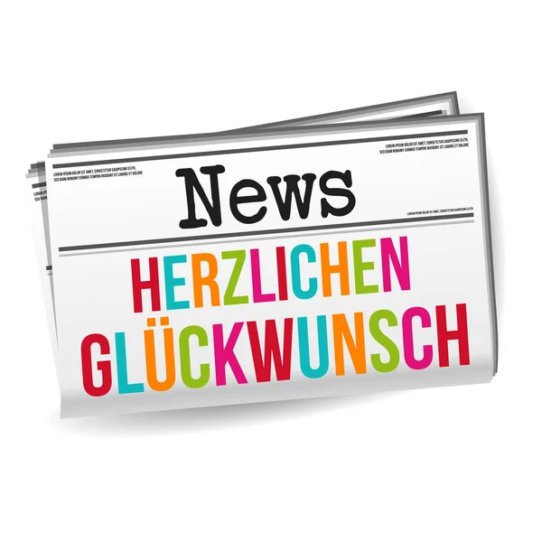 Herzlichen Glckwunsch生日快乐病媒 — 图库矢量图片
