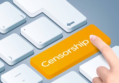 Sansür klavyesi anahtarı. Düğmeye bas..