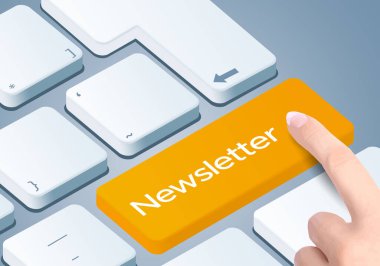 Newsletter Key - 3B Konsept resimli klavye