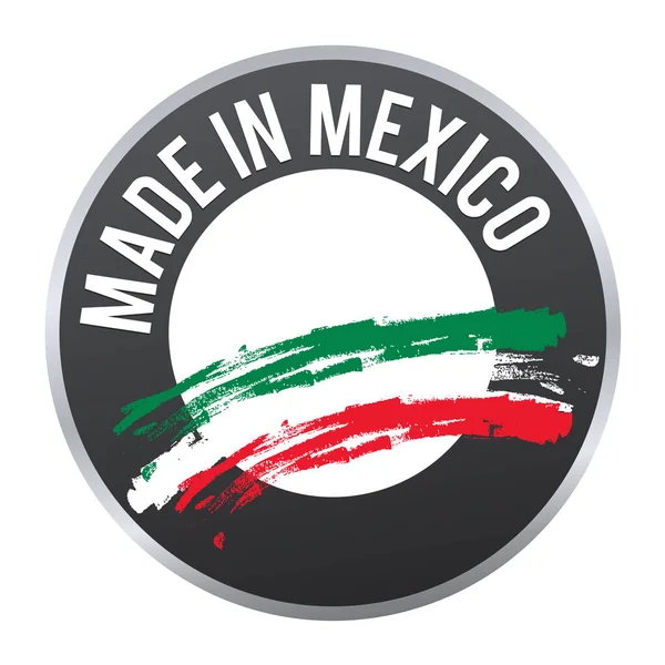 Made México Logotipo Crachá Etiqueta Certificada — Fotografia de Stock