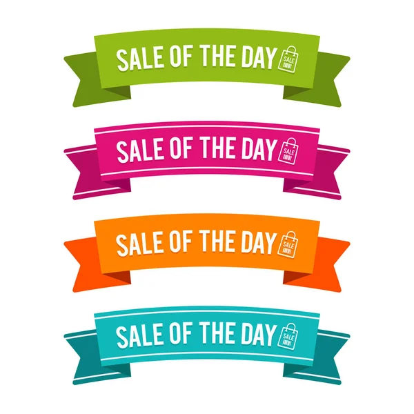 Colorful Sale Day Ribbons Eps10 Vector — Stock Photo, Image