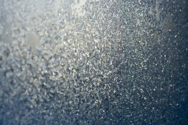 Winter Blauwe Achtergrond Van Sneeuw Vorst Kristallen Textuur Van Het — Stockfoto