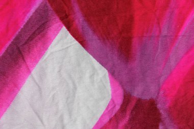 Soyut arka plan. Kumaş malzemesinin kırmızı ve beyaz yüzeyi.