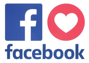 Kiev, Ukrayna - 22 Kasım 2018: Facebook icon aşk empatik Emoji tepki ile kağıda basılmıştır. Facebook ana app - Facebook Dating içinde yeni Facebook özellik gösteren resim