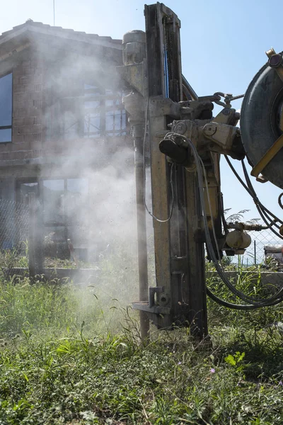 Perceuses Sonde Pour Eau Gros Plan — Photo