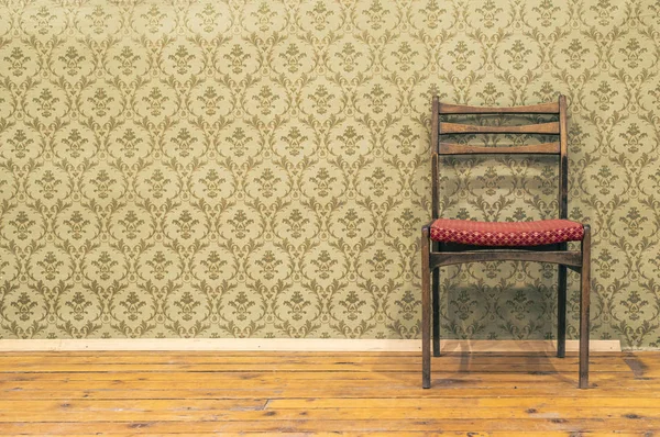 Victorian Style Vintage Pattern Wallpaper Ornamental Background Chair Pastel Tones — Stock Photo, Image