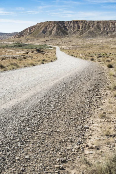 Unbefestigte Wild West Straße Bis Zum Horizont Amerikanische Filmvision Straße — Stockfoto